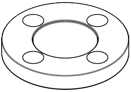 Blind Flange in India Drawing